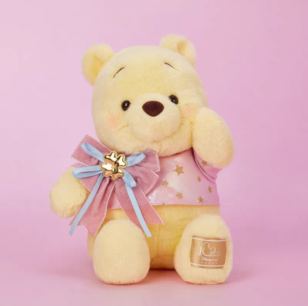 小熊維尼 POOH 公仔 RIBBON PARTY   DISNEY STORE 10th YEARS  DSM2505A