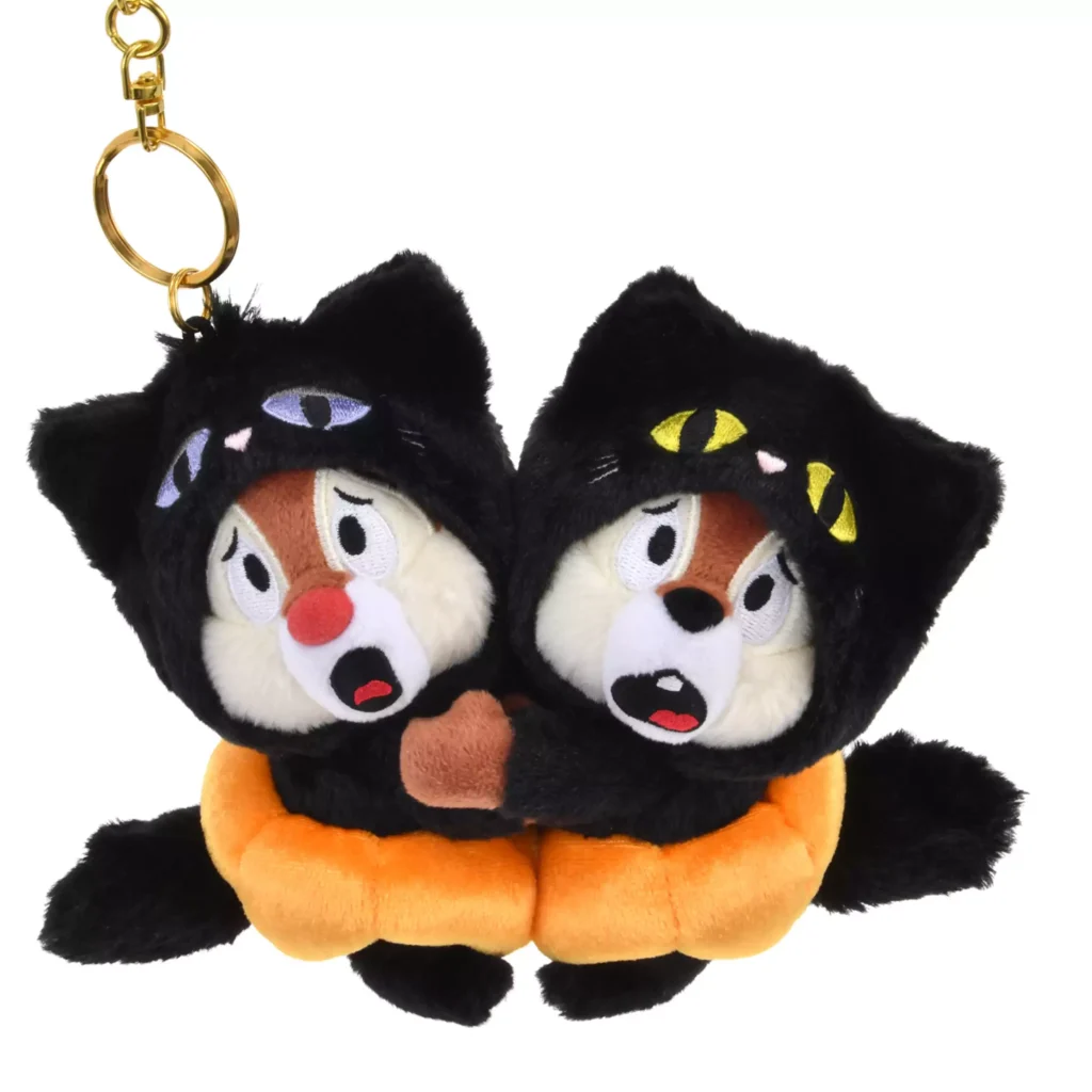 CHIPNDALE 公仔掛件 チップ＆デール ぬいぐるみキーホルダー・キーチェーン 仮装 DISNEY HALLOWEEN  DSJ2509A