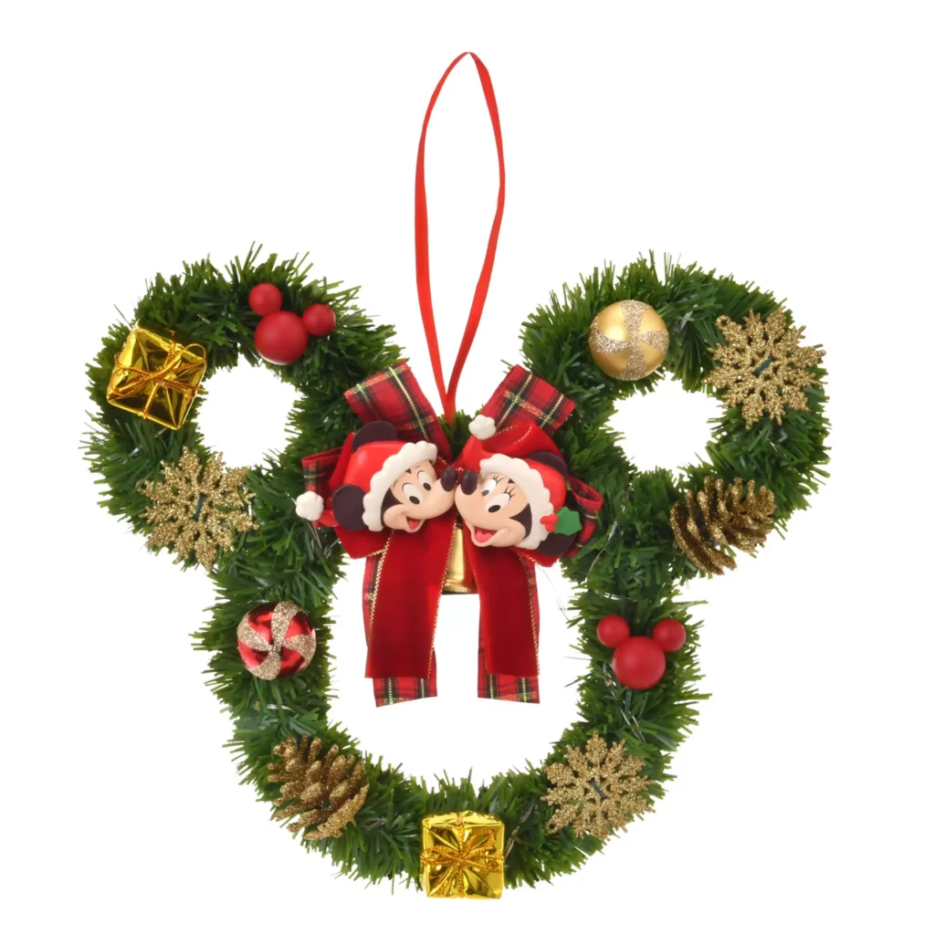 【 DISNEY CHRISTMAS 】聖誕圈 燈 ミッキー＆ミニー リース ライトアップ DSJ2511D  DSJXMAS2025
