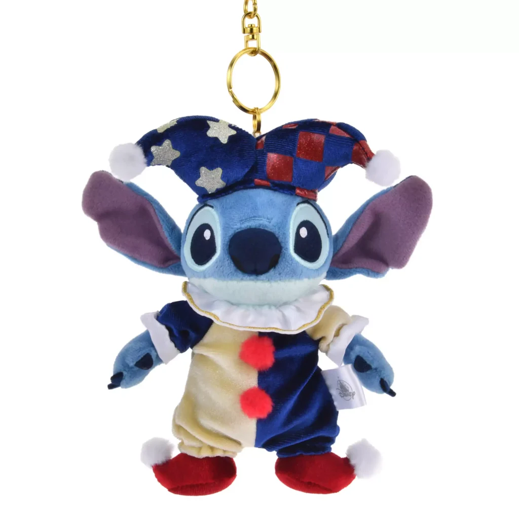 STITCH 公仔掛件  スティッチ ぬいぐるみキーホルダー・キーチェーン  PIERROT COSTUME  DSJ2511A  DSJXMAS2025
