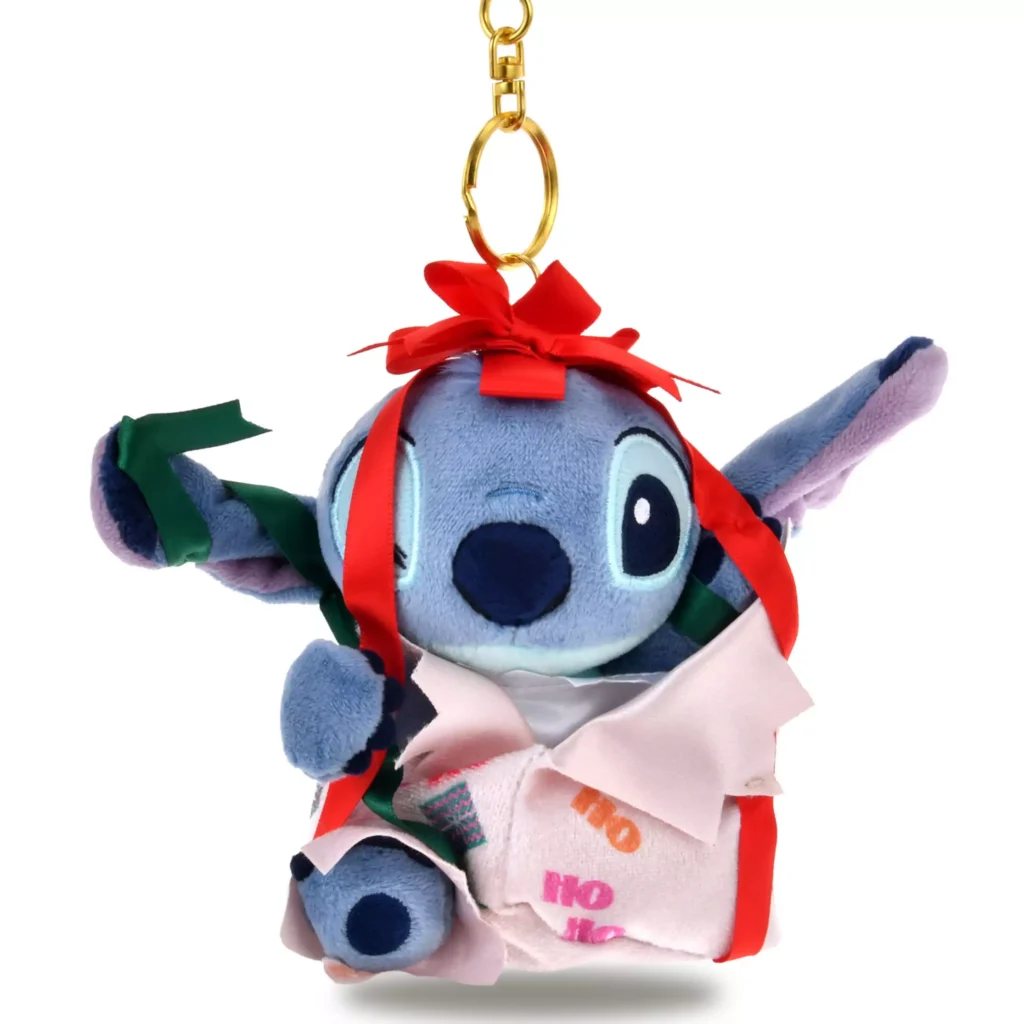 【 DISNEY CHRISTMAS 】 STITCH 公仔掛件 スティッチ   ぬいぐるみキーホルダー・キーチェーン DSJ2511D  DSJXMAS2025