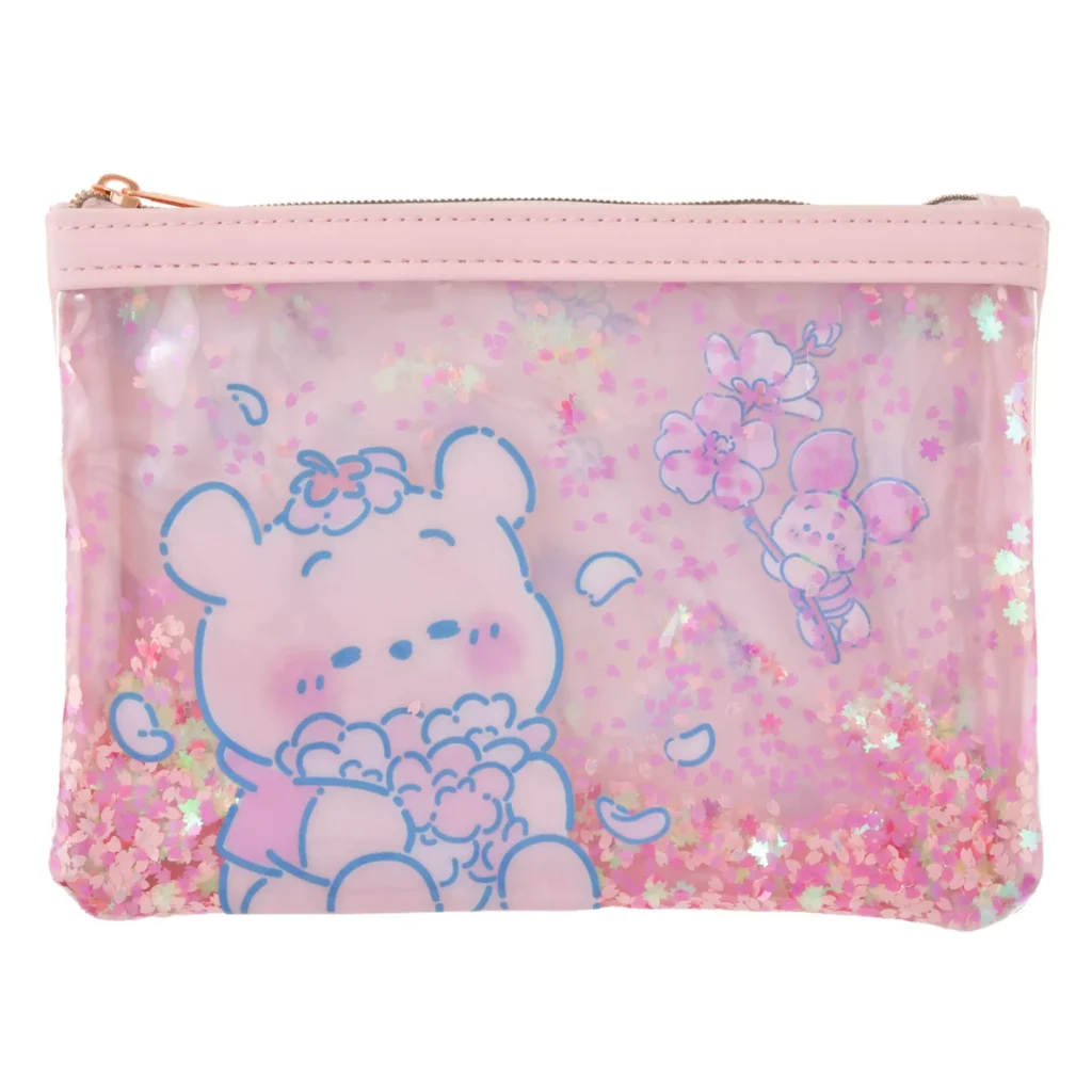 扁袋 プーさん&ピグレット ポーチ フラット DISNEY SAKURA COLLECTION 2026 DSJ2601H