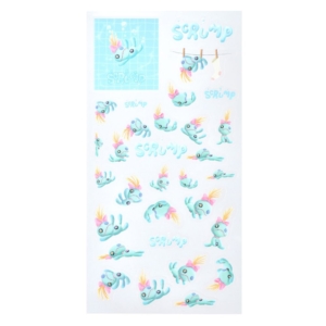 小金 貼紙 スクランプ シール・ステッカー クリア Sticker Collection Scrump DSJ2606A