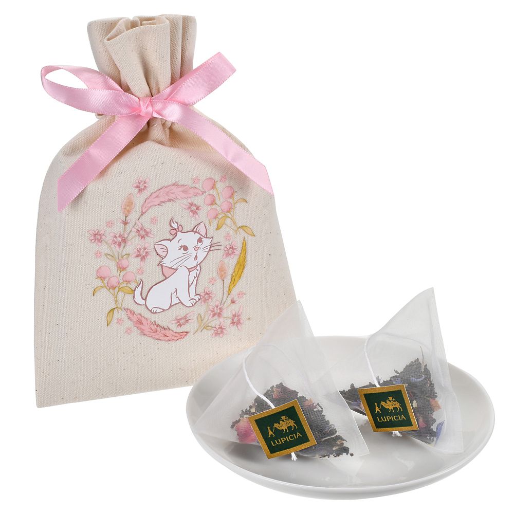 茶包連印花索袋 束口袋 【LUPICIA】マリー おしゃれキャット フレーバードティー 巾着入り Gift DSJ2606E