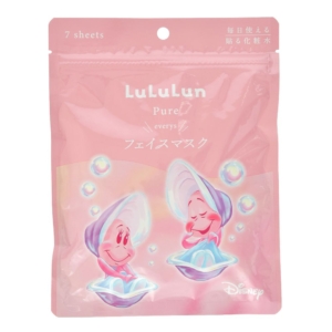 生蠔BB 【LuLuLun】ヤングオイスター フェイスマスク ピュア エブリーズ 7枚入り DISNEY SKIN CARE DSJ2606F