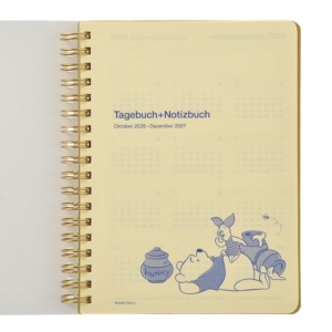 【デルフォニックス】プー＆フレンズ Rollbahn Diary L 手帳・スケジュール帳 CALENDAR ＆ ORGANIZER 2027 DSJ2608A