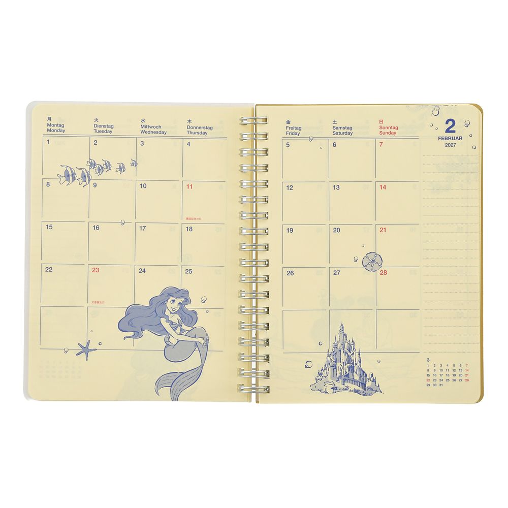 disney-4550586328518-5.jpg 【デルフォニックス】リトル・マーメイド Rollbahn Diary L 手帳・スケジュール帳 CALENDAR & ORGANIZER 2027 DSJ2608A