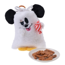 束口袋 かりんとう 巾着入り 蓄光 カラビナ付き Mickey Ghost Ever Green DSJ2608E