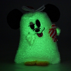 束口袋 かりんとう 巾着入り 蓄光 カラビナ付き Mickey Ghost Ever Green DSJ2608E