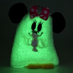 束口袋 かりんとう 巾着入り 蓄光 カラビナ付き Minnie Ghost Ever Green DSJ2608E